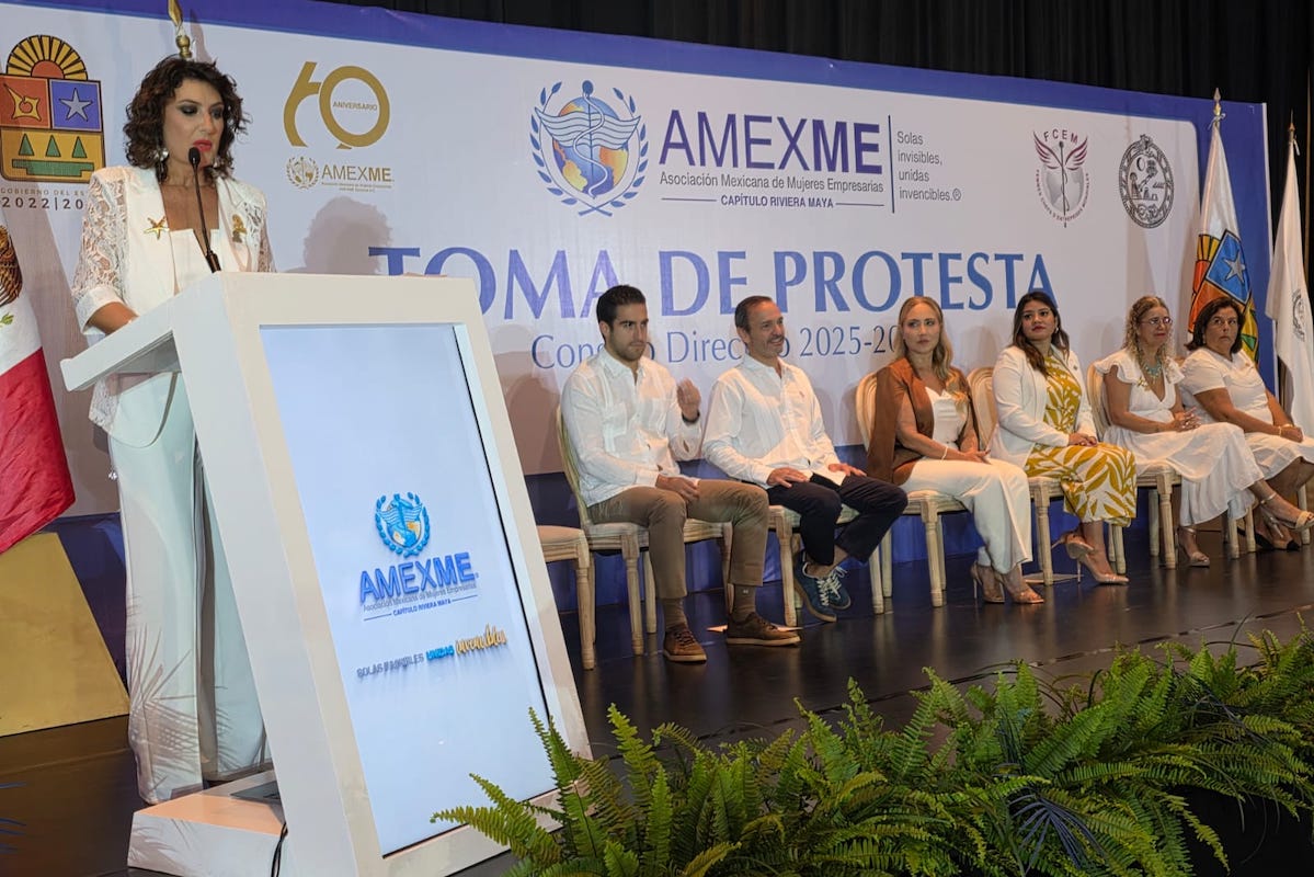AMEXME Riviera Maya renueva liderazgo: Valeria Rindertsma toma protesta ...